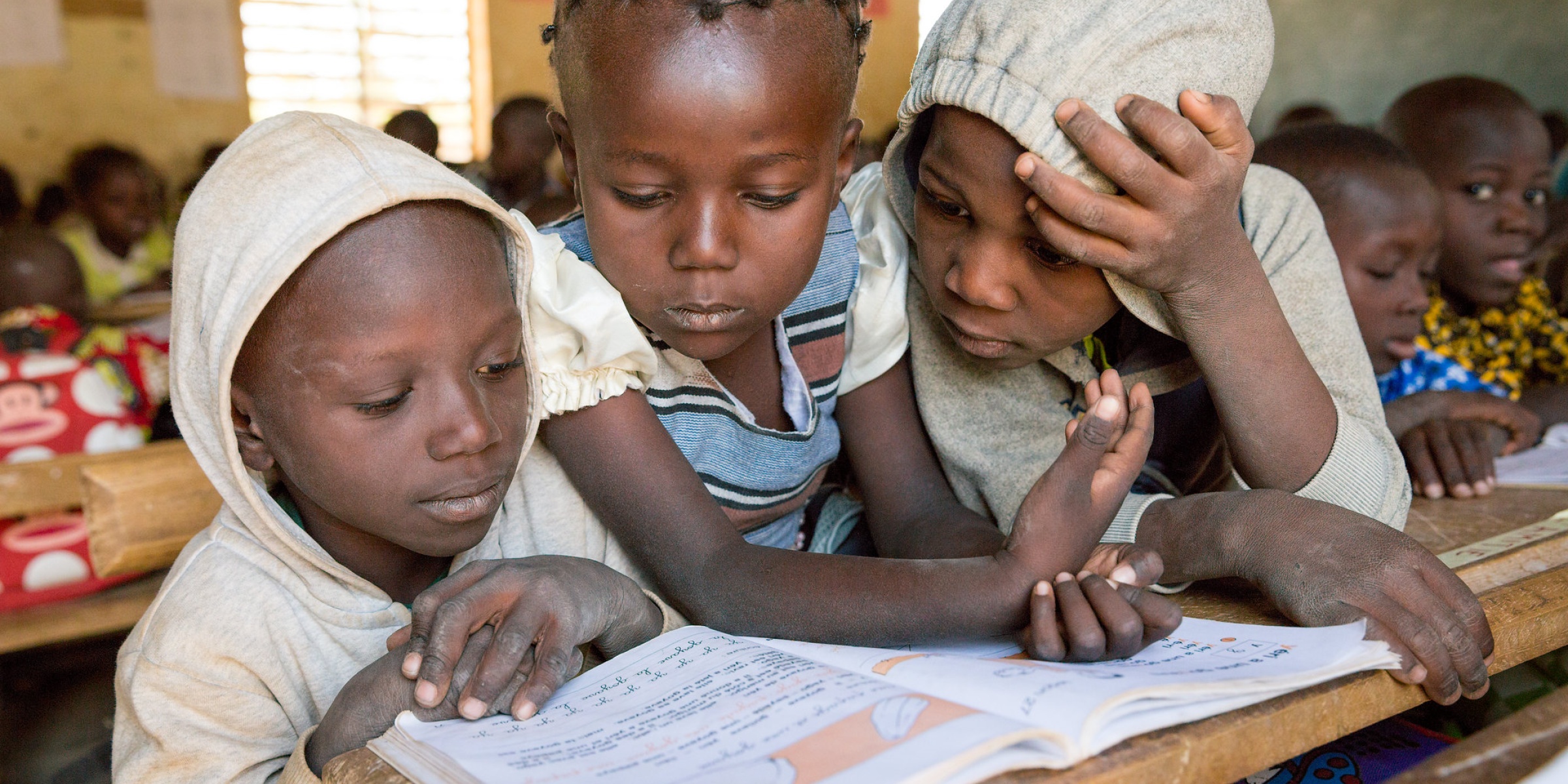 Student in class three at the Sandogo “B” Primary School, District 7, Ouagadougou. Burkina Faso. Credit: GPE/Kelley Lynch
